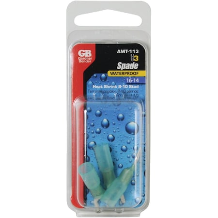 Gardner Bender 16 to 14 AWG No.8 to No.10 Yes Spade Terminal, 3PK AMT-113