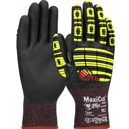 Atg Seamless Knit Engineered Yarn w/Impact Protection and Premium Nitrile Coated MicroFoam Grip plus AD 210236