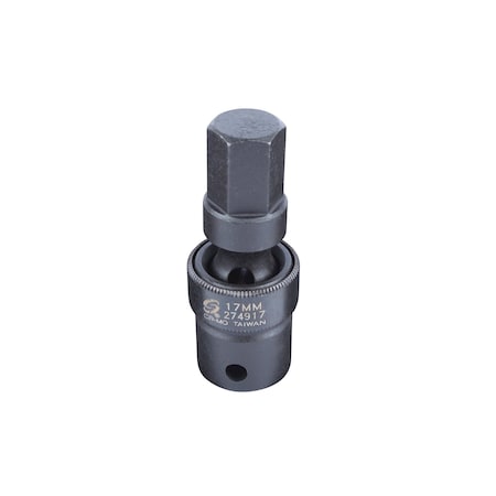 Sunex 1/2 in Dr. 17Mm Universal Hex Bit Driver Impact Sock 274917