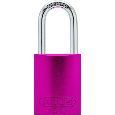 Abus Lockout Padlock, Keyed Different, Aluminum, Red, 1 3/4 in Shackle Height, 1 1/2 in Body Width 67755