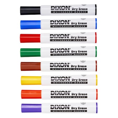 Dixon Dry Erase Markers Wedge Tip, 8PK X92180