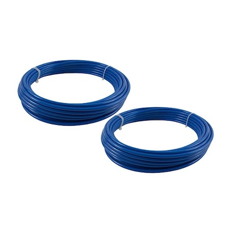 Mytee Products Air Line 1/2 in OD x 100 ft Blue SAE J844 Nylon Air Brake Tubing DOT Approved, 2PK MP-ABT-1928-02-T100x2