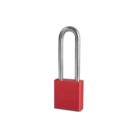 Master Lock Co Padlock 3in Shackle Aluminum Red A1207KD RED