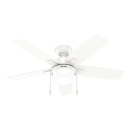 Hunter CeilingFan, Gray/White, 44inDia, 5Blade 52774