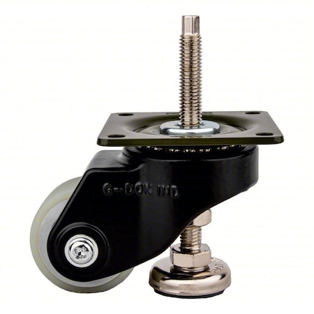 Foot Master Plate Caster, Polyurethane, 73mm H GDH-50A-SF-BLKUW