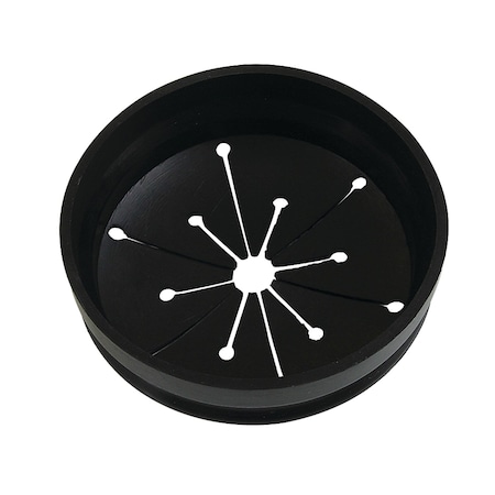 Kingston Brass Garbage Disposal Splash Guard, Black KD4100