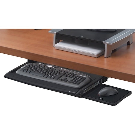 Fellowes Keyboard Drawer, Foam Wrist Rest, 20-1/2"x11-1/8" , BK/SR 8031207