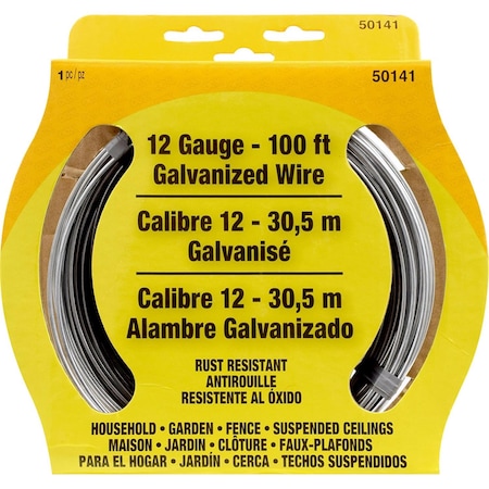 Hillman OOK 100 ft. L Galvanized Steel 12 Ga. Wire 534802