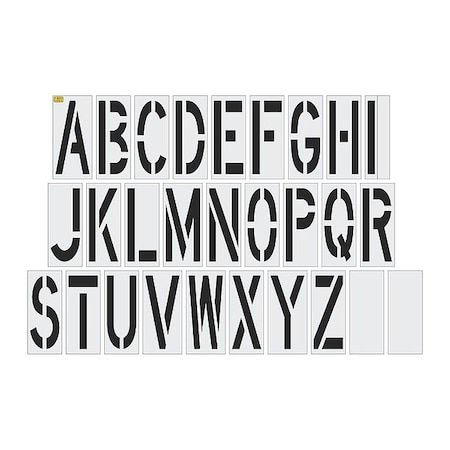 Rae IndividualStencil, LetterSet, LDPE 4370-030