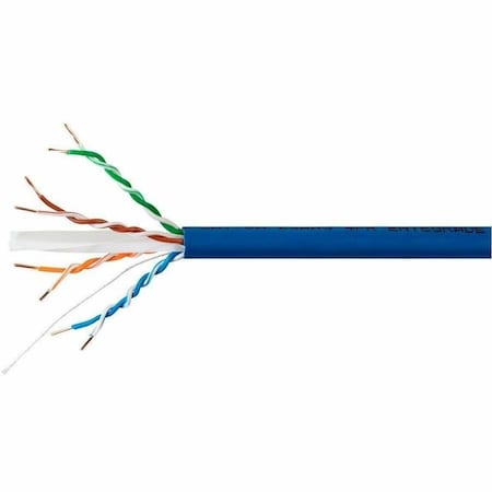 Monoprice Cat6A 1000ft Blue CMR Bulk Cable_ Solid_ UTP_ 23AWG_ 650MHz_ 10G_ Pure Bare Copper_ Spool in 30661