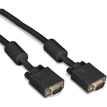 Black Box Vga Video Cable w/ Ferrite Core, Black, Male/Male, 5-Ft. (1.5-M), Cable, 5 ft EVNPS06B-0005-MM