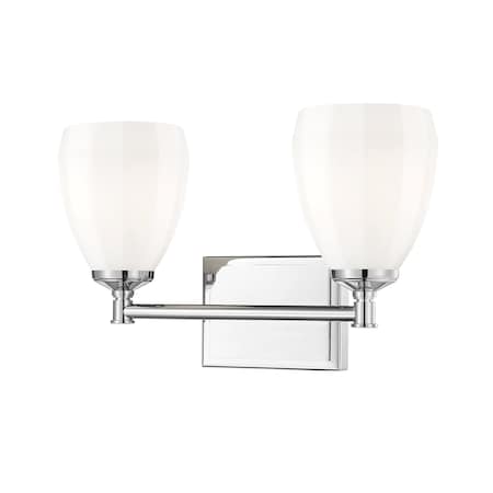 Z-Lite Oren 2-Light Vanity, 16 in W, Chrome 7004-2V-CH