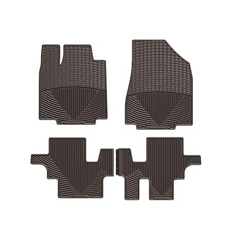 Weathertech Cocoa, Front and Rear All Weather Floor Mats W298CO-W302CO