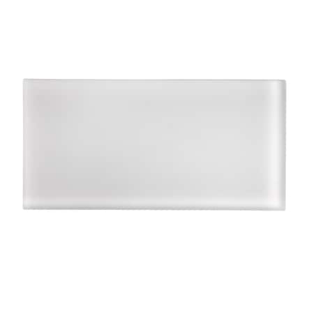 Apollo Tile White 3 in x 6 in Glass Matte Wall Subway 5 sqft/case, 40PK APLA88066M 3X6A