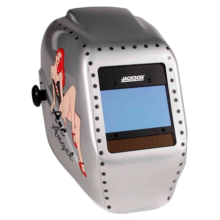 Jackson Safety Welding Helmet, Silver, Clear Lens 46130