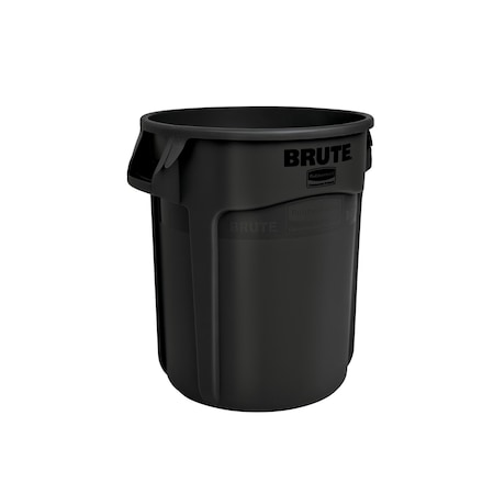 Rubbermaid Commercial BRUTE 20 gal Round Heavy Duty Plastic Can, Black, None, Plastic, Not Applicable 1779734