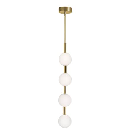 Afx Baroque - LED Pendant - 42in - Light Antique Brass BRQP42LAJUDLB