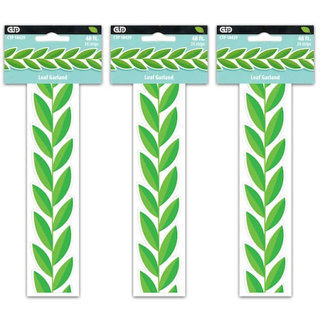Creative Teaching Press Leaf Garland Border EZ Border, 48 Feet Per Pack, 3PK 10429