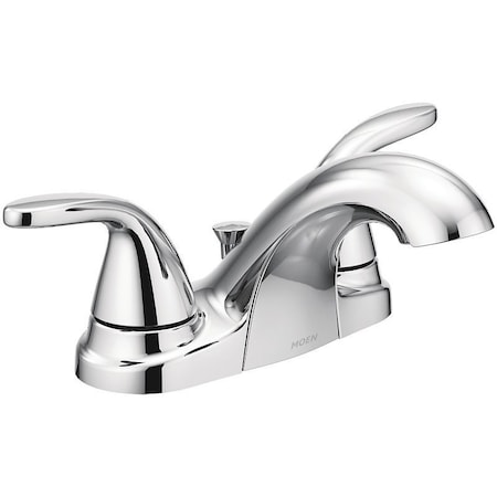 Moen Moen Adler WS84403 Bathroom Faucet, 2-Faucet Handle, 2-1/4 in H Spout, Metal, Chrome 84603/WS84403