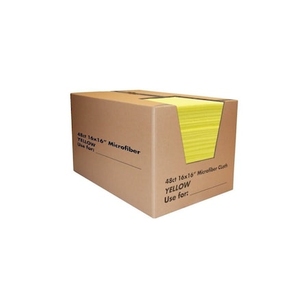 Renown 16 X 16 Inch Microfiber Cloth Blue, Case Of 48, 48PK 111838