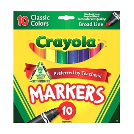 Crayola Broad Line Markers, Classic Colors, PK60 BIN587722