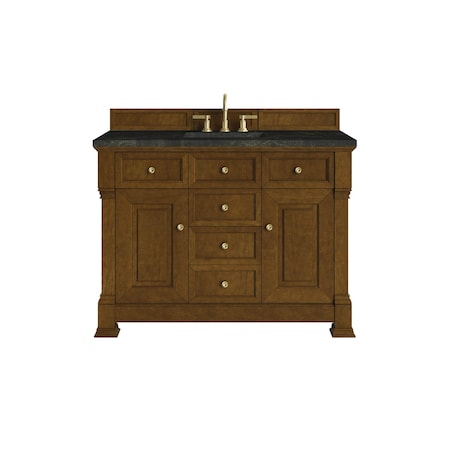 James Martin Vanities Brookfield 48" Single Vanity, Honey Oak, w/ 3 CM Phantome Eclos Top 547-V48-HNO-3PHT