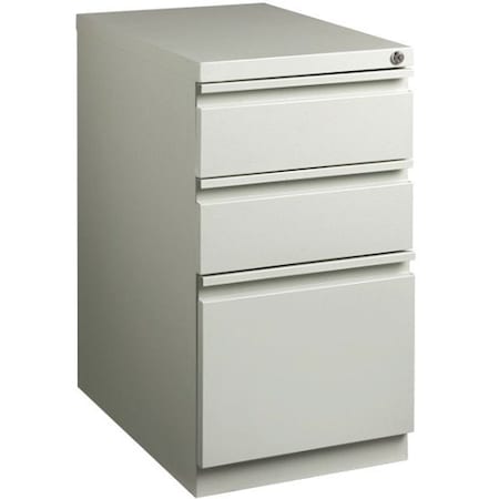 Hirsh 15" W 3 Drawer Desk Pedestal, Light Gray, Letter 19304