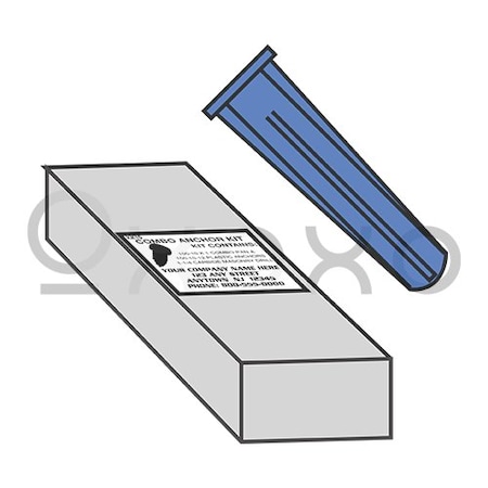 Oxoxo 6-8 Conical Plastic Anchor Kit, 10PK 325611