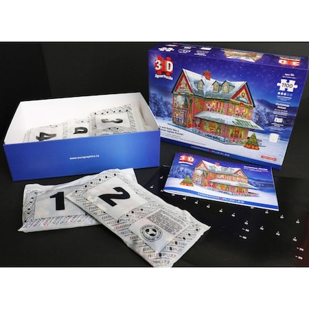 Eurographics Christmas House 3D Jigsaw Puzzle Multicolored 1100 pc 9910-5817