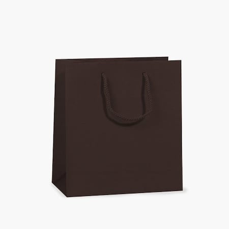 Nashville Wraps Chocolate Matte Gift Bags, Jewel 6.5x3.5x6.5, 100PK MTJBCH
