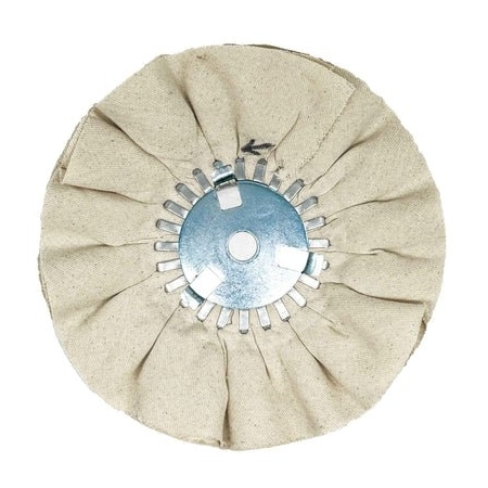 Renegade Products Usa 10" Mid-Range Airway Buffing Wheels, 16-Ply, Removable Center Plate, No Stitch FAW10X3X5/8N2-16PCOT-TWL