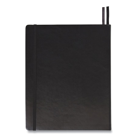 Tru Red Flexible-Cover Business Journal, 1-Subject, Quadrille Rule, Black Cover, 128 10 x 8 Sheets TR54775