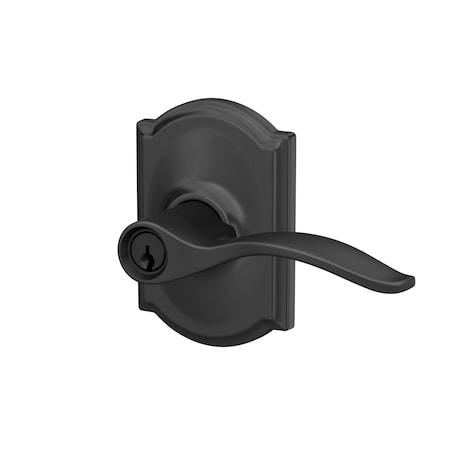 Schlage Residential Schlage Custom Pennant Lever with Camelot Rose Keyed Entry Lock C Keyway with 16211 Latch and F51APEN622CAM