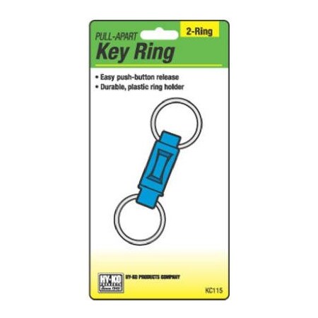 Hy-Ko Key Ring Pull Apart Plastic KC115