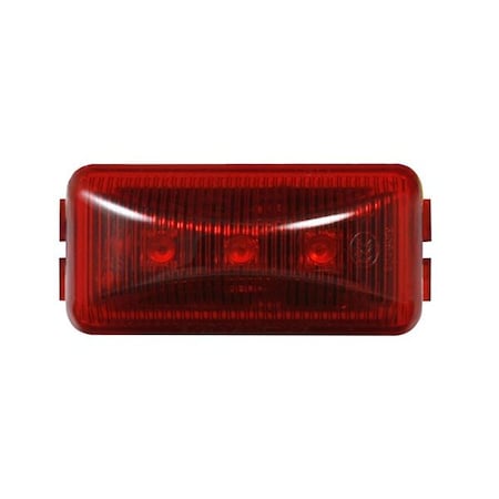 Grote Lighting Red LED Clearance Marker Light, Rectangular, 12V, Bracket Mount,  MKR4700RPG