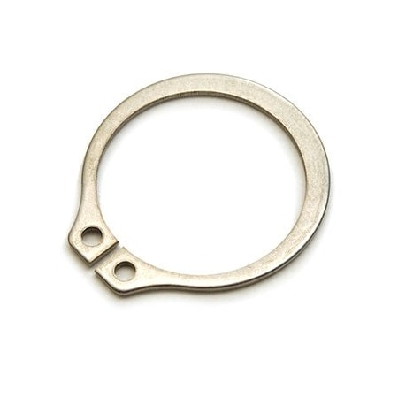 Rotor Clip External Retaining Ring, Stainless Steel Plain Finish, 15/32 in Shaft Dia, 10 PK SH-46SS