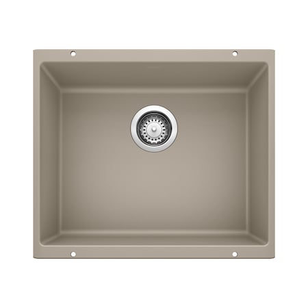 Blanco Precis SILGRANIT 21in Single Bowl Undermount Kitchen Sink - Truffle 517677