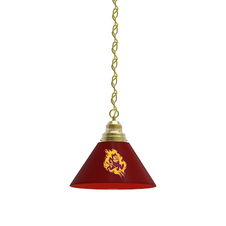 Holland Bar Stool Co Arizona State Pendant Light, Brass Fixture, Sparky Logo BL1BRArizSt-S