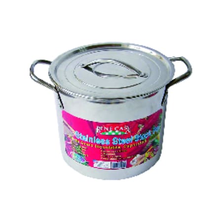 Bene Casa Stainless Steel Stock Pot 10.15 in. 16 qt Silver BC-16470