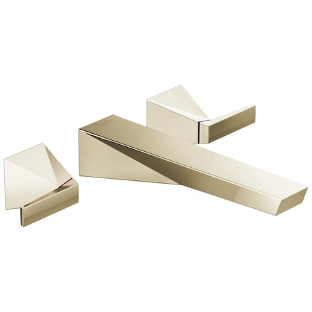 Delta Trillian Two Handle Wall Mount Bathroom Faucet Trim T3543LF-PN-PR-WL