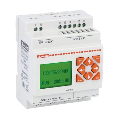 Lovato Program.Relay 6I/4O 240Vac LRD10RA240
