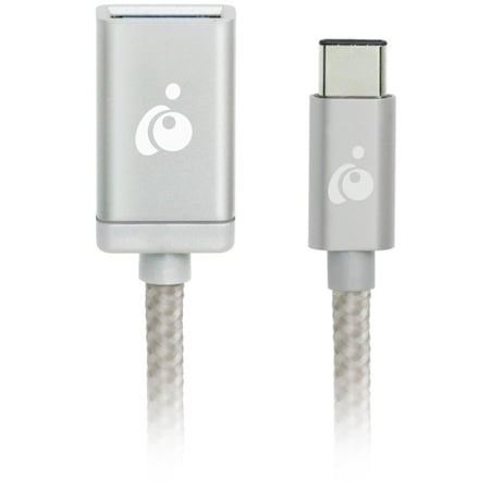 Iogear Charge & Sync USB-C to USB Type-A Adapter - Silver G2LU3CAF10-SIL