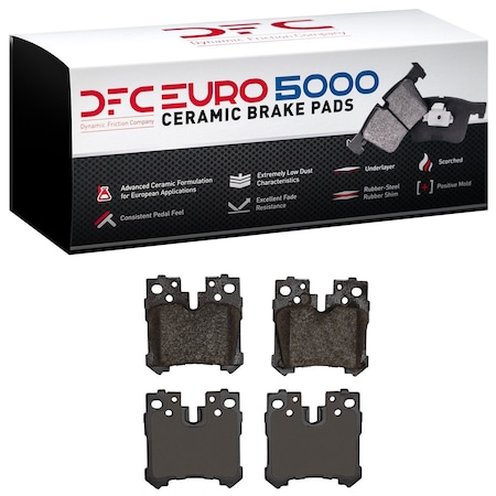 Dfc 5000 Euro Ceramic Disc Brake Pad Set, 1600-1283-00