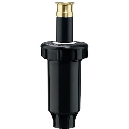 Orbit 54243 Spring Loaded Sprinkler with Brass Nozzle, 1/2 in Connection, 15 ft, Full-Circle 54522