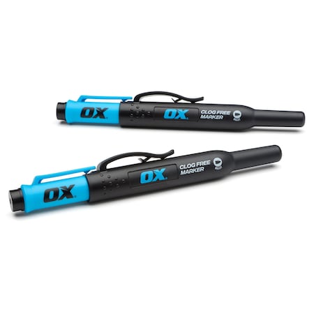 Ox Tools OX Clog Free Construction Marker, 2 Pack OX-P630901