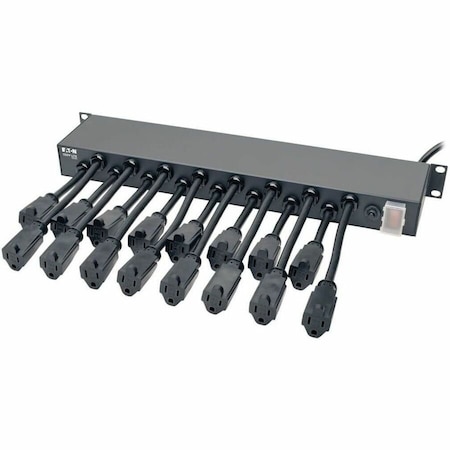 Eaton Tripp Lite Series 16-Outlet 1U Rack-Mount AC Charger Power Strip, 120V, 15A, 15 ft. 4.57 m Cord PS1916D1U