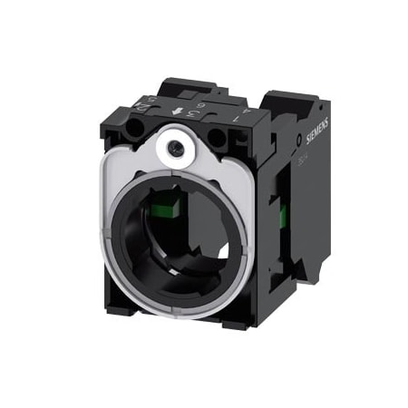 Siemens holder, universal, 3-way, plastic/metal, 1 NO, 1 NO, spring-loaded 3SU1550-1AA10-3NA0
