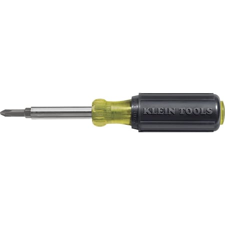 Klein Tools Multi-Bit Screwdriver / Nut Driver, 5-in-1, Phillips, Slotted Bits 32476