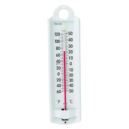 Taylor Thermometer, Analog, 60 to 120 deg F, Aluminum Casing 5135