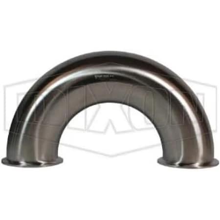 Dixon 180Deg Clamp Return Bend, 2-1/2 in, 316L SS, Domestic B2WUMP-R250